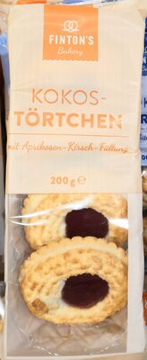 Kokostörtchen mit Aprikosen-Kirsch-Füllung