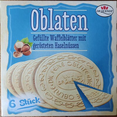 Oblaten mit Haselnüssen