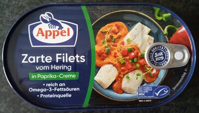 Zarte Herings Filets in Paprika-Creme