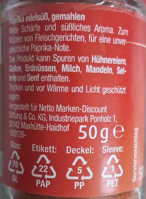 Paprika edelsüb gemahlen
