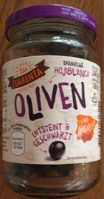 Spanische Oliven, entsteint, geschwärzt