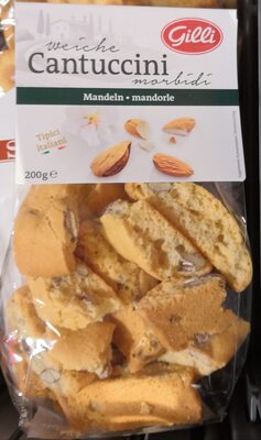 Weiche Cantuccini Typ Mandeln